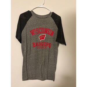 Wisconsin Badgers T-Shirt - Gray - L